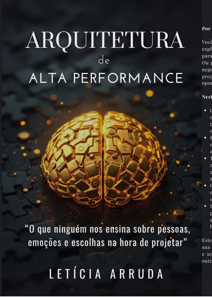 Capa do livro Arquitetura de Alta Performance, de Letícia Arruda